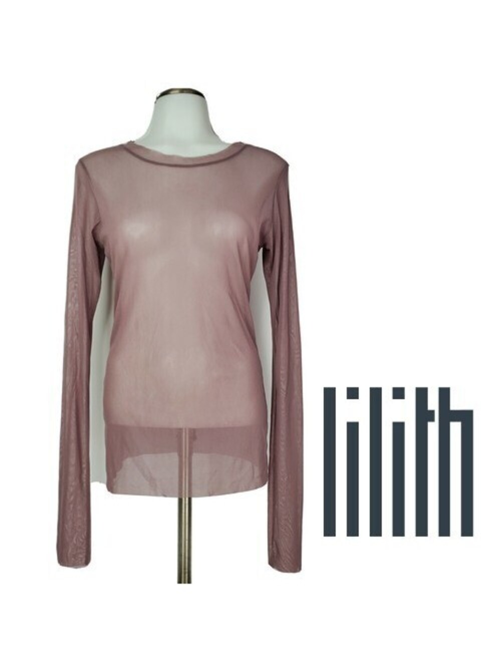 Lilith Mesh Blouse Womens  Stretch Mauve Size Large / 42